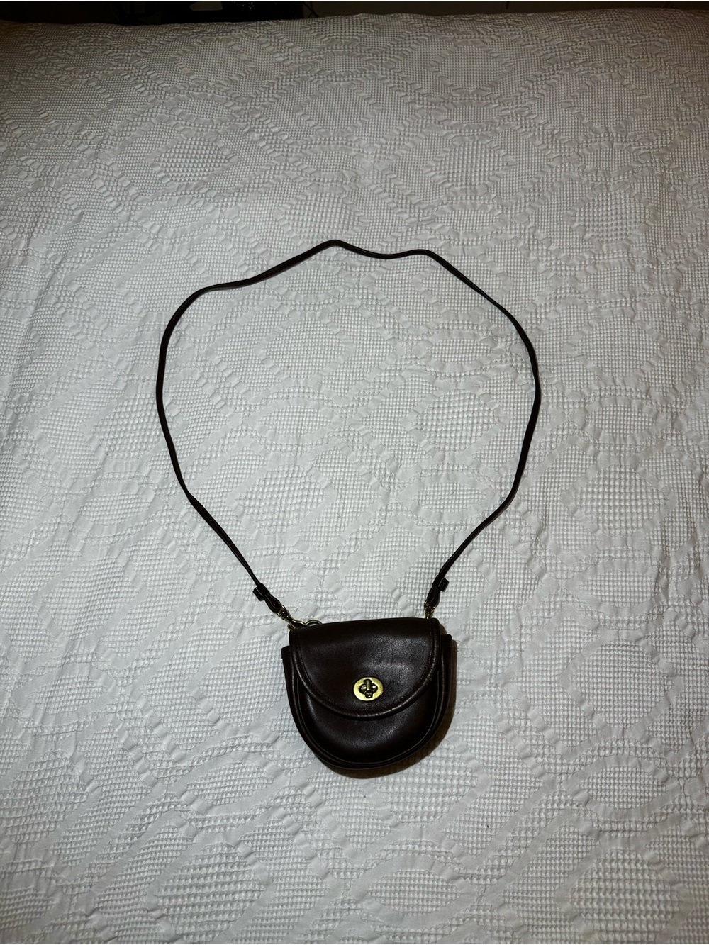 Vintage Coach Mini Belt Bag in Mahogony 9826